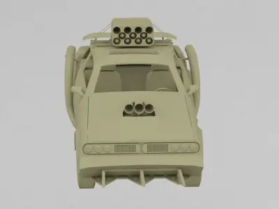 Battle Car 3D print model