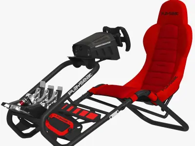 Playseat Trophy Red Racing Simulator Seat 3D model