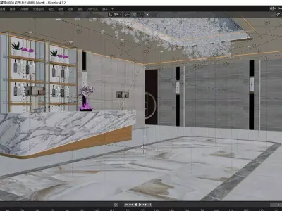 Reception 8 3D model