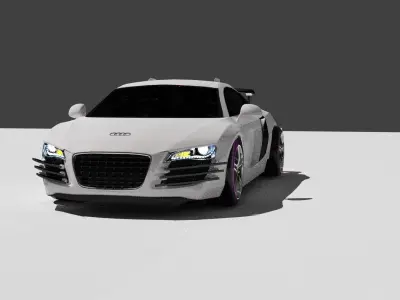 Audi R8 ETron modified 3D model
