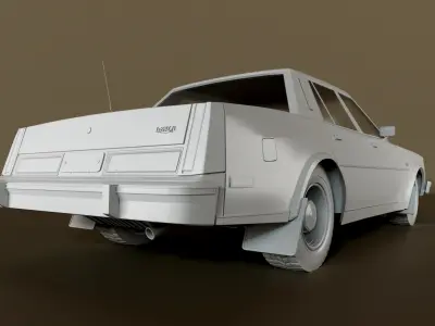 Chrysler LeBaron 1980 - 3D model Low-poly 3D model