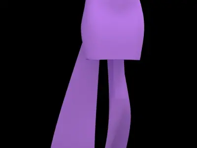 Bow skirt 3D model