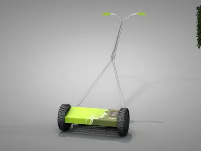 Garden Manual Lawn Mower 3D model