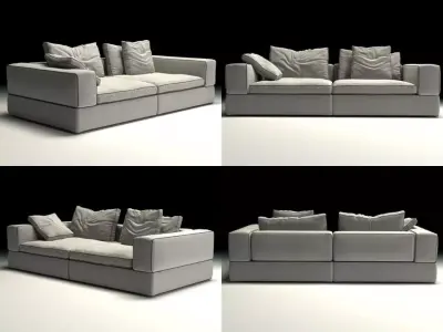 Life Sofa 2-Seat 3D model