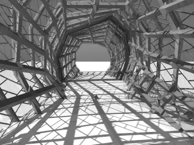 0039 - Parametric Corridor 3D model