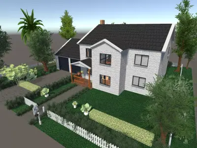 American Luxury House  3D model