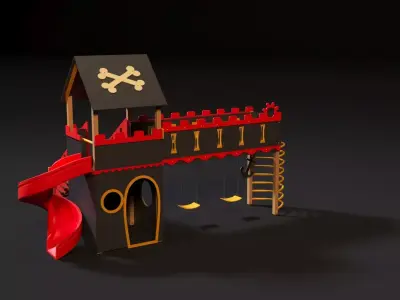 children playhouse pirates 3D model