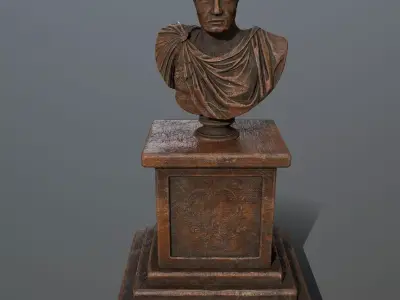 Cesare bust Low-poly 3D model