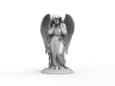 Angel Statue Sculpture  -  3D Print Model  3D print model