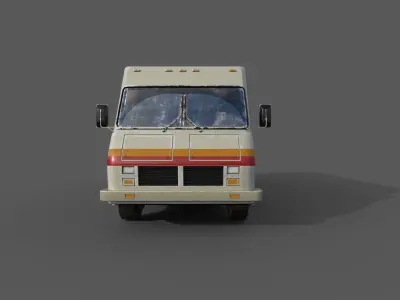 1986 Fleetwood Bounder RV Breaking Bads caravan Low-poly 3D model