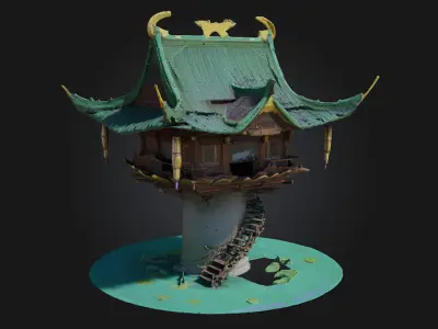 Pagoda in the Sky 3D model