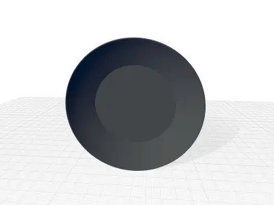 Mcmann Round Metal Wall Mirror 3D model