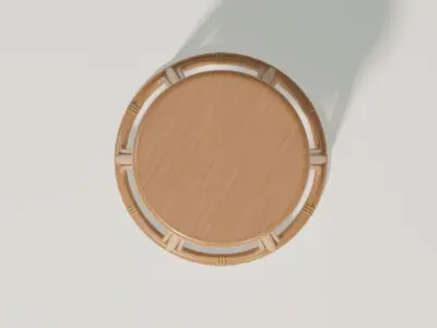 coffee table Bamboo 3D model