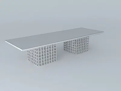 Dining Table Cube Free ETEL Free 3D model