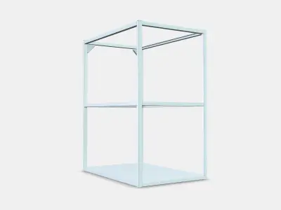 ENHET Base fr w shelves 4 3D model