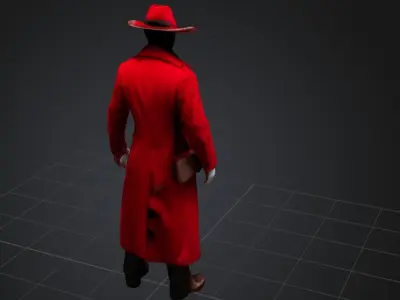 Mysterious person 3D print model
