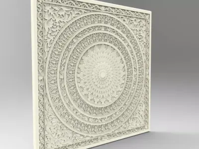 BED HEADBOARD 01 3D print model