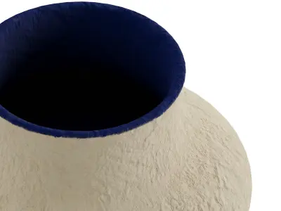 Irregular Papier Mache Vase 3D model