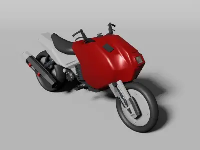 Futuristic motorbike 3D model