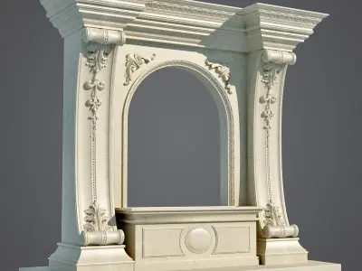 Arched doorway Arch in classic style 3D model 3D model