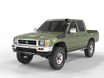 Generic Hilux 1997 Double Cab 4x4  3D model