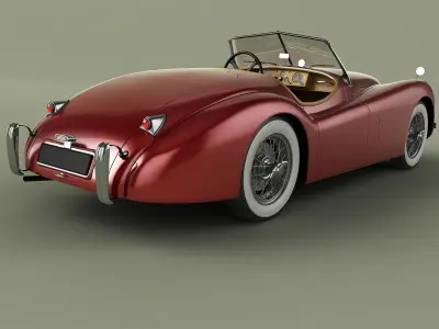 Jaguar XK120 Roadster 3D model