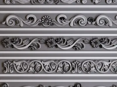 Ornament Trim Vol 01 3D model