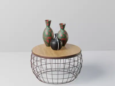 Coffee Table model 5 Low-poly 3D model