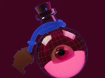 Halloween potion Free 3D model
