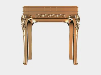 Carved coffee table for cnc 17 3D model