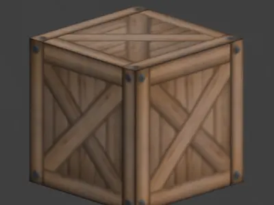Simple Box Free low-poly 3D model