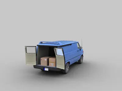 GMC VAN Low-poly 3D model