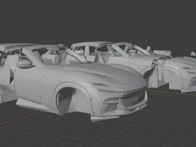 Ferrari Purosangue  3D print model