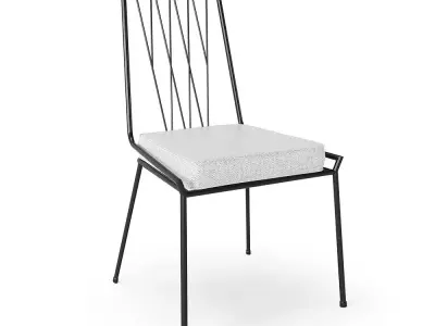 Pavilion Armless Outdoor Dining Chair 3D model
