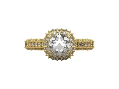 gold ring code 29 3D print model