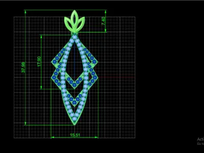 Minimal Lotus necklace 3D print model