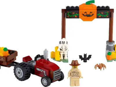 PixelBricks3D - Lego Scary Halloween Hayride  3D print model