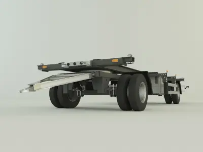 container trailer 580 3D model