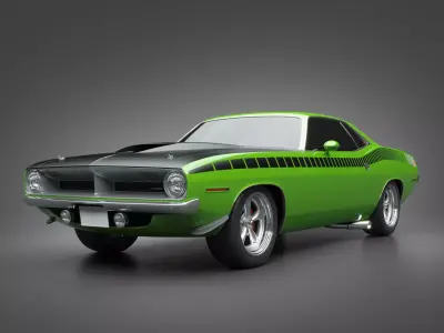 1970 Plymouth AAR Cuda 3D model