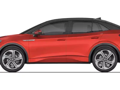 Volkswagen ID5 GTX 2022 3D model