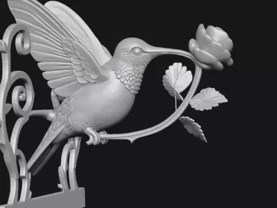 Hummingbird 3D print model