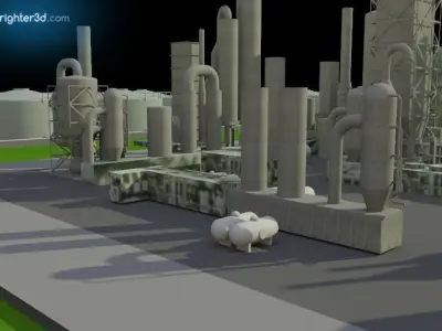 Industrial Area 3D model
