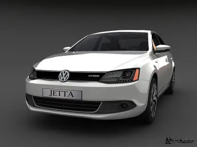 Volkswagen Jetta Hybrid 2013 3D model