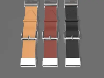 Hood leather strap for vintage race cars  3D print model