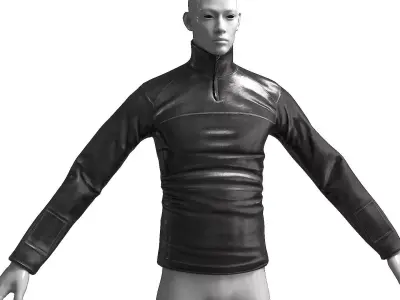 Sweatshirt 2 colors Low-poly 3D model