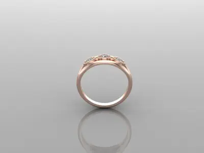 Solitaire Ring Version 1 SR59 3D model
