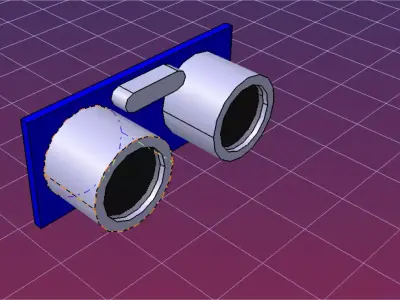 ULTRASONIC SENSOR 3D print model