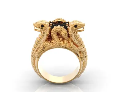  cobra ring snakes 233  3D print model