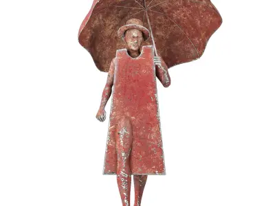 Rain Man Sculpture 3D model