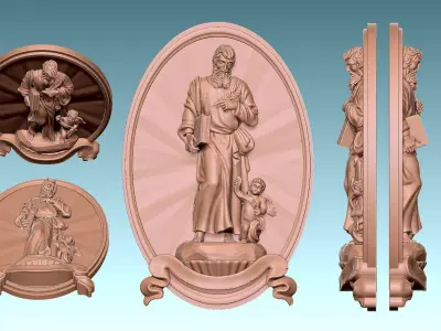 Matthew-Mateo Evangelist - CNC 3D print model